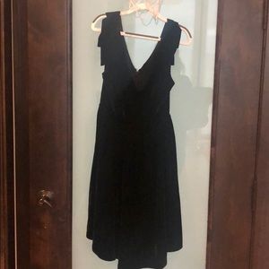 Black velvet dress
